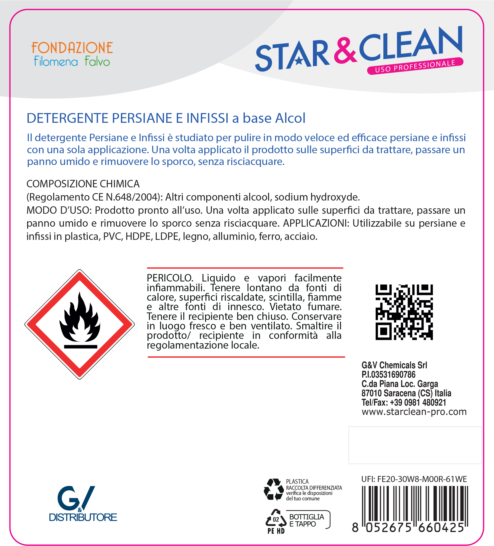 STAR CLEAN 118 - DETERGENTE PERSIANE E INFISSI